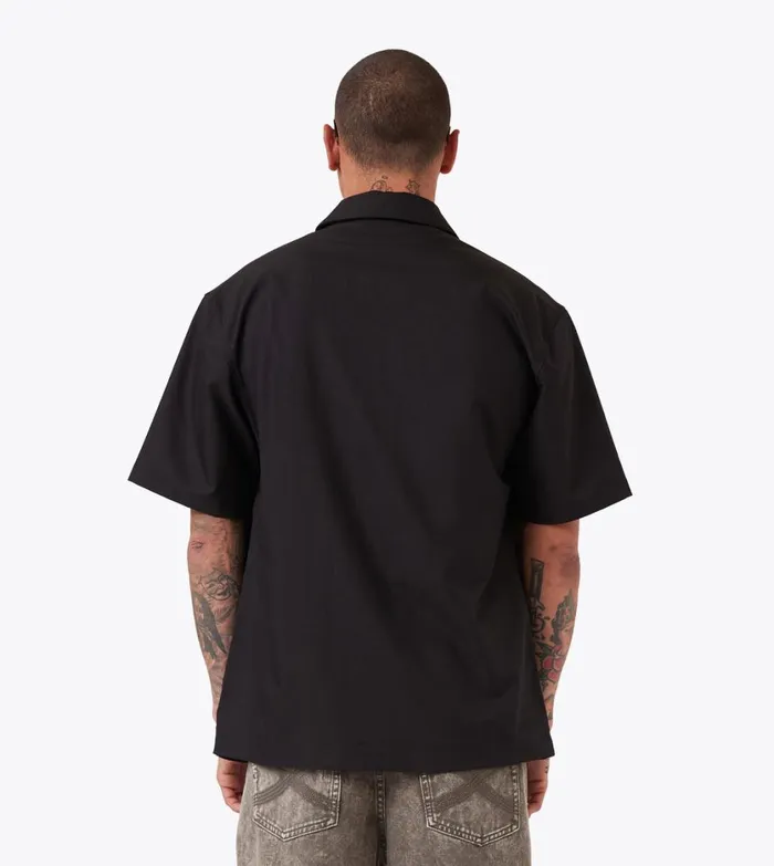 Zanerobe Shirts Men Boxy SS Overshirt Black