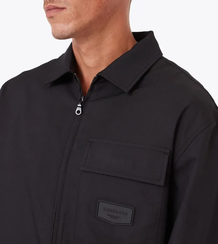 Zanerobe Shirts Men Boxy SS Overshirt Black