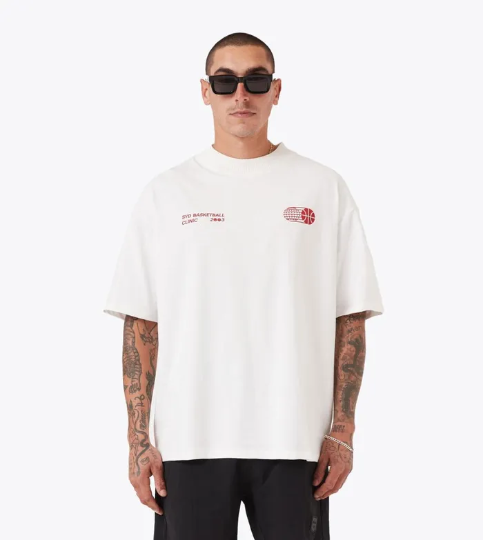Zanerobe Tees and Tanks Men Clinic Lounge Tee Vintage White