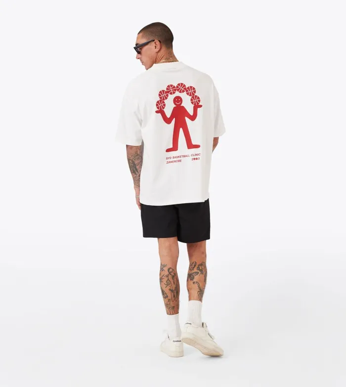 Zanerobe Tees and Tanks Men Clinic Lounge Tee Vintage White