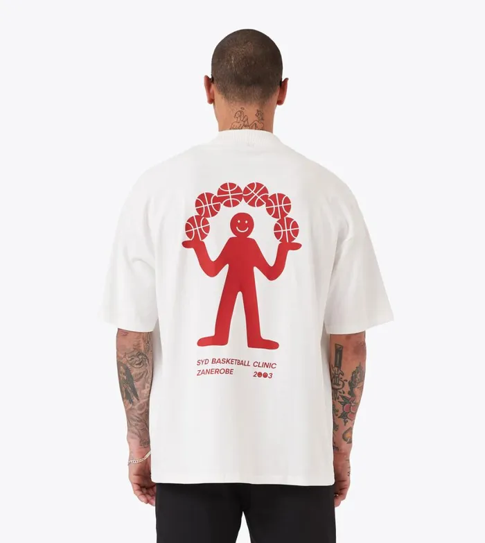 Zanerobe Tees and Tanks Men Clinic Lounge Tee Vintage White