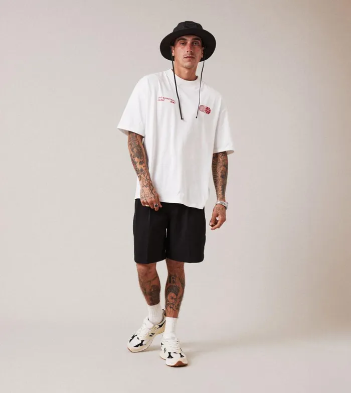 Zanerobe Tees and Tanks Men Clinic Lounge Tee Vintage White