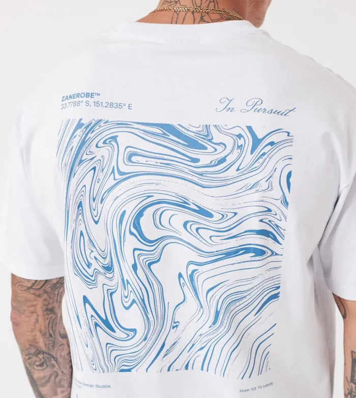 Zanerobe Tees and Tanks Men Levels Box Tee White