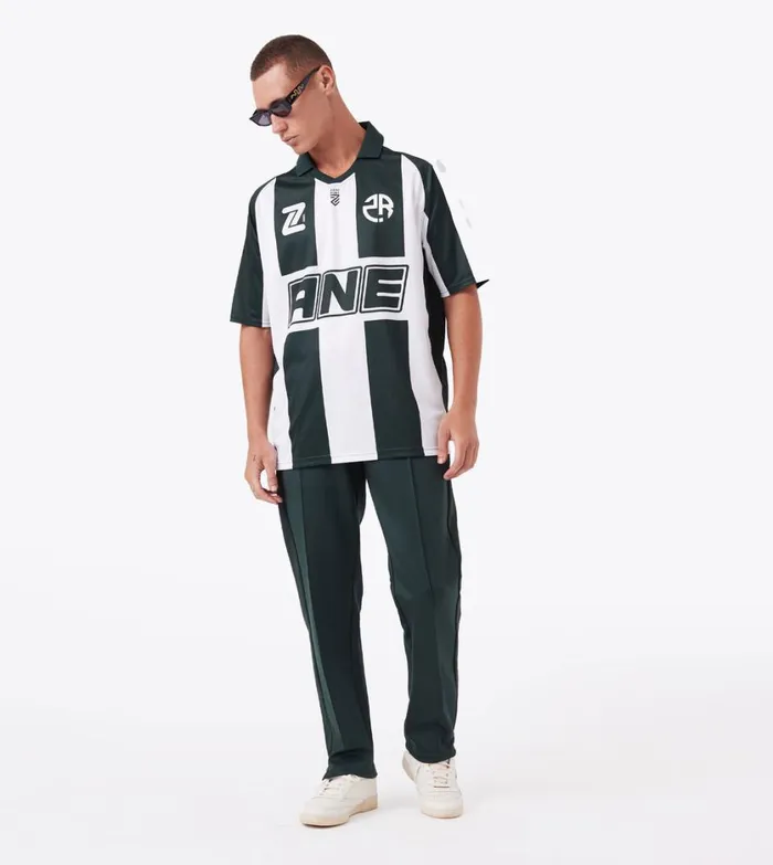 Zanerobe Tees and Tanks Men ZR Football Shirt Forest Stripe