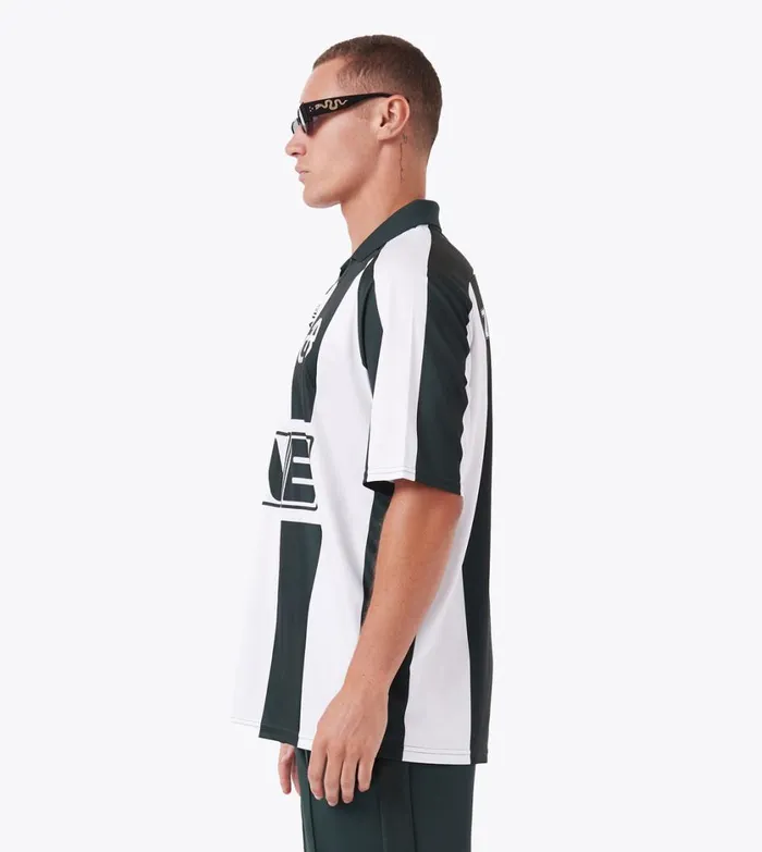 Zanerobe Tees and Tanks Men ZR Football Shirt Forest Stripe