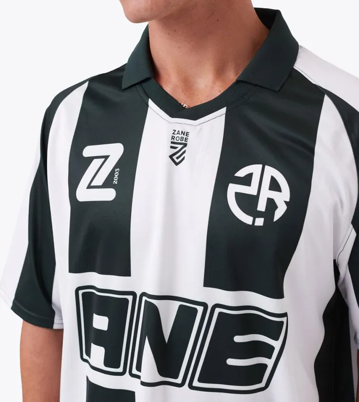 Zanerobe Tees and Tanks Men ZR Football Shirt Forest Stripe
